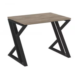 Стол рабочий ЛОФТ ВР.Л-СРЗ-1.7 Металл черный Тиквуд темный / LOFT VR.L-SRZ-1.7