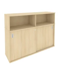 Шкаф-купе приставной Метал Сйстем Б.ШК-2 Акация/Белый / Metal System