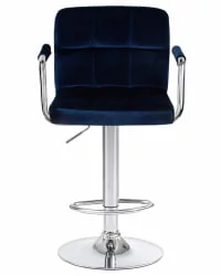 Стул барный ДОБРИН КРУГЕР АРМ Синий велюр МДЖ9-117 / DOBRIN KRUGER ARM MJ9-117