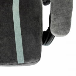 Кресло компьютерное БРАБИКС Шоотер ГМ-12, 2 подушки, ткань, серое / BRABIX Shooter GM-12,