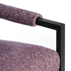 Диван Чарли ЛУКС Д/Чарли Люкс велюр/букле, ВТ шапе воод росе / Charli LUX VT shape wood rose