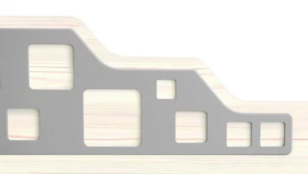 Кровать Мегаполис 55.11 Сосна Астрид