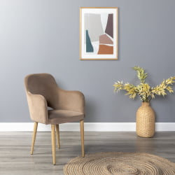 Кресло Ледгер К Диаг беиге/нат.дуб / Ledger Diag beige/нат.дуб