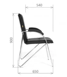 Офисный стул CХАИРМАН 850 Терра 118 черный / CHAIRMAN Terra