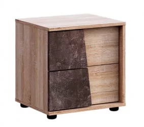 Тумба левая Санремо ТМ-003 Дуб сонома светлый Ателье темное