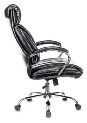 Кресло руководителя Бюрократ Т-9904НСЛ/БЛАCК-ПУ / T-9904NSL/BLACK-PU