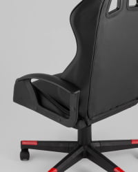 Кресло спортивное ТопЧаирс Варден черно-красный / TopChairs Warden