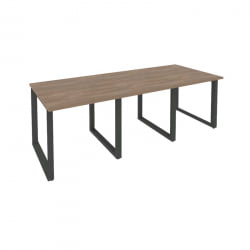 Стол переговорный (3 столешницы) ОНИКС О.МО-ПРГ-3.0 Дуб Аризона/Антрацит / ONIX O.MO-PRG-3.0