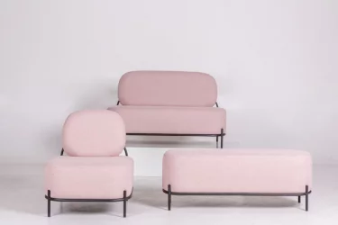 Диван тканевый Гаваии 2-х мест Розовый / Gawaii