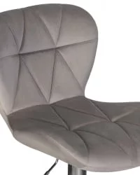 Стул барный ДОБРИН БАРНИ Серый велюр МДЖ9-75 / DOBRIN BARNY MJ9-75