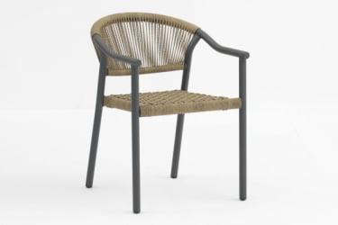 Стул Сйна светло-коричневый серые ножки / Syna