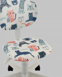 Кресло ЛОЛО Катс пластик белый / Cats