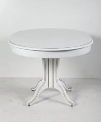 Стол деревянный Орион-5 (д1200) тон 1 с золотой патиной / (d1200)