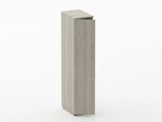 Шкаф для одежды узкий Твин 16.17.30Л Дуб Сантана светлый / Twin