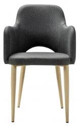 Кресло Ледгер К темно-серый/нат.дуб / Ledger