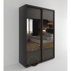 Шкаф-купе 2-х дверный Акцент-Дуэт КЛ 1400х600 Венге