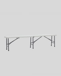 Скамья Кейт 180 (ХДПЕ) Белый / (HDPE)