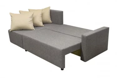 Диван тканевый Шеррй (3 категория) с механизмом подъема оттоманки Визит 118-Нео Латте / Sherry