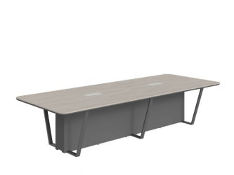 Стол для заседаний Лине СФ-571734.1 Дуб серый Черный графит / Line