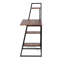 Письменный стол с полками ВД-16 бурнт / WD-16 burnt