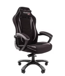 Кресло геймерское CХАИРМАН ГАМЕ 28 Серый-черный / CHAIRMAN GAME