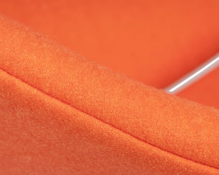 Кресло дизайнерское ДОБРИН ЕМИЛЙ (оранжевая ткань АФ, хромированная сталь) / DOBRIN EMILY AF,