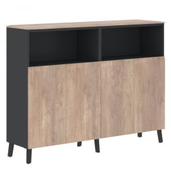 Греденция ДЖАЙ ДЖМГР 1745 Дуб Каньон Антрацит / JAY JMGR