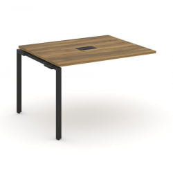 Проходной наборный элемент переговорного стола CОНCЕПТ CН.НПРГ-012 Сандал Янтарный Черный / CONCEPT CN.NPRG-012