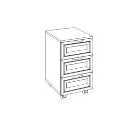 Тумба универсальная Остин Модуль №19 Ясень шимо светлый/белый