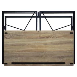 Стол на металлокаркасе БРАБИКС ЛОФТ CД-002 Дуб натуральный / BRABIX LOFT CD-002