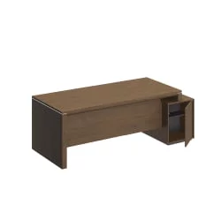 Стол руководителя правый на опорной тумбе малой ВЕЛАР ВЛ 149 ДТ Дуб табачный / VELAR