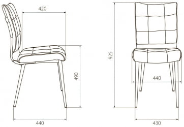 Стул для кухни Бюрократ КФ-4 Серо-голубой Лигхт 28 / KF-4 Light