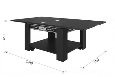 Стол-трансформер Адам 1 CЗ-015 белый рамух/белый рамух / CZ-015