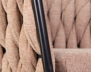 Стул барный ДОБРИН ЛЕОН (коричневая ткань (ЛАР 275-3)) 2 шт / DOBRIN LEON (LAR