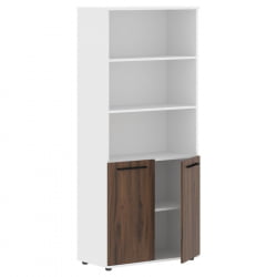 Шкаф с одним комплектом глухих малых дверей ЕДИС ЕХCС 85.5 Дуб Денвер темный Черный Белый / EDIS EHCS