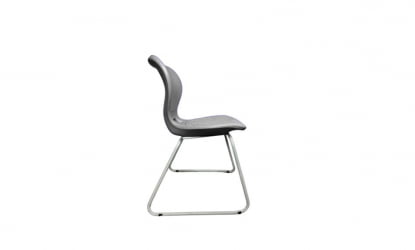 Стул универсального назначения АУРА Л (рост 6) Серый/Каркас полимерный хром / AURA L