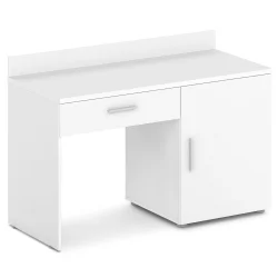 Стол с тумбой правый Орната 	Н-440 Пр Белый Шагрень / Ornata