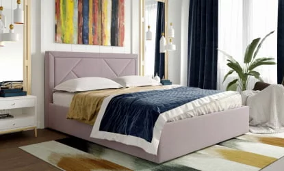 Кровать с ортопедическим основанием Сиеста 1800 Альба розовый