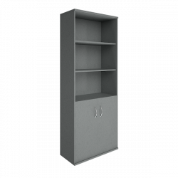 Шкаф высокий широкий Рива А.СТ-1.1 Серый / Riva