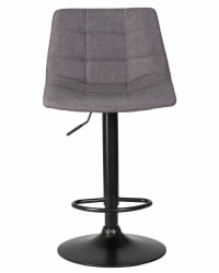 Стул барный ДОБРИН ТАИЛОР БЛАCК Серая ткань 188-55 / DOBRIN TAILOR BLACK