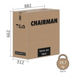 Кресло руководителя Чаирман 702 ЭКО Коричневый / Chairman