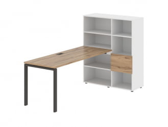 Рабочая станция ЕДИС ЕУРСТ 1117 Дуб Денвер светлый Мокко Белый / EDIS EURST