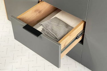 Шкаф трехдверный (зеркало) Адам МСА-05 дуб крафт золотой/графит / MSA-05