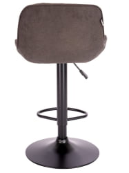 Барный стул Еверпроф Грасе Блаcк Ткань Темно-коричневый / Everprof Grace Black