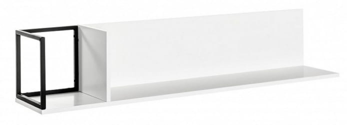 Полка в гостиную Ситй большая белый / City