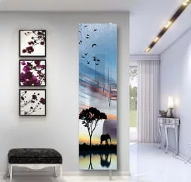 Поворотный зеркальный шкаф Драйв Шелф Арт (левый) Беленый дуб