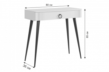 Туалетный столик (без зеркала) Ева ТС-02 / TS-02