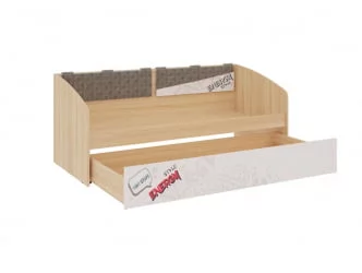 Кровать Энерджи МДЕ-07 Дуб сонома Белый / MDE-07