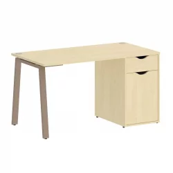 Стол письменный ХОМЕ ОФФИCЕ ВР.СП-3-138.1.А Клен/Мокко металл / HOME OFFICE VR.SP-3-138.1.A