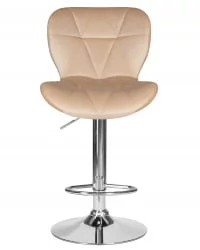 Стул барный ДОБРИН БАРНИ Бежевый велюр МДЖ9-10 / DOBRIN BARNY MJ9-10